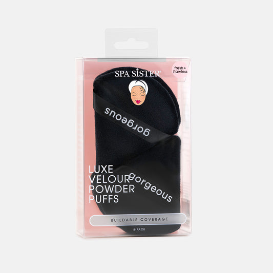 Luxe Velour Powder Puffs 8pc