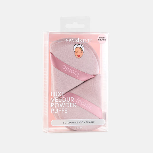 Luxe Velour Powder Puffs 8pc
