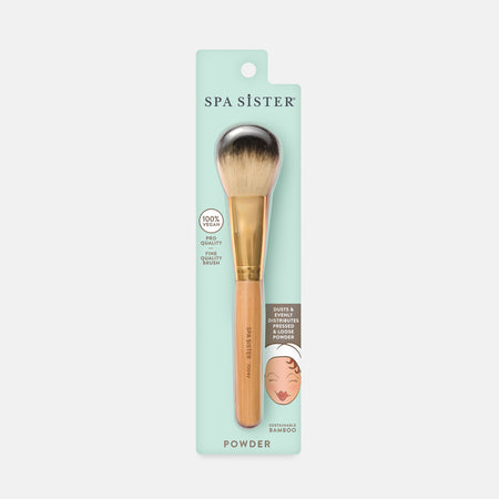 Dual-Ended Blush Powder Highlighter - Vegan Bamboo Brush