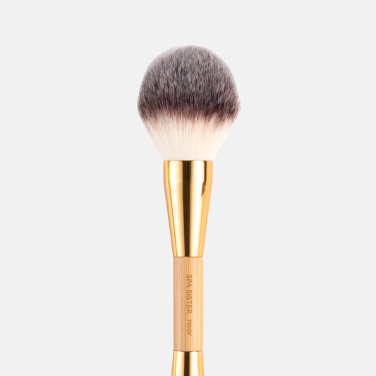 Dual-Ended Powder Veil - Vegan Bamboo Brush