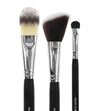 COSMETIC CASE WITH 3 PROFESSIONAL MAKEUP BRUSHES